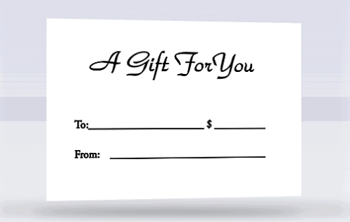 Gift Cards Black and White - Restaurant Card Central